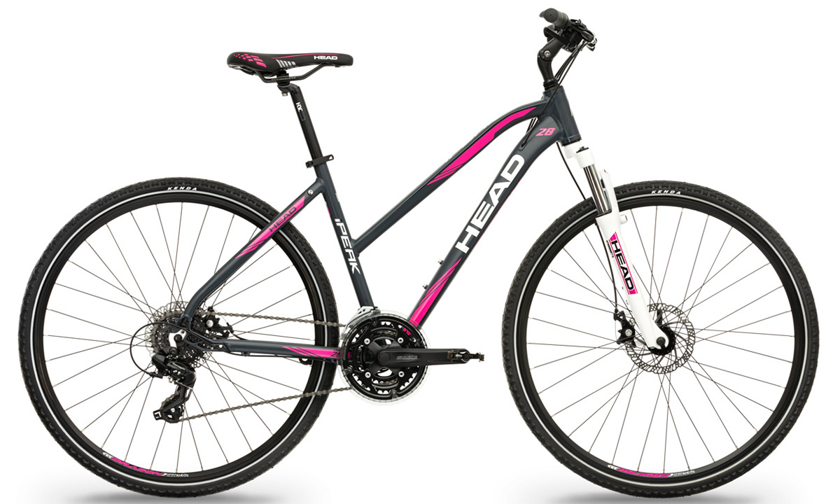 Фотография Велосипед Head I-Peak I women 28" (2020), рама M, Черно-розовый